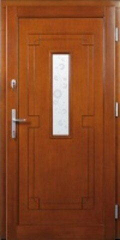 Dřevěné vchodové dveře S03