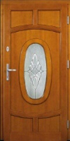 Dřevěné vchodové dveře S08