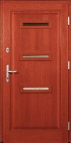 Dřevěné vchodové dveře S10