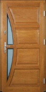 Dřevěné vchodové dveře S14