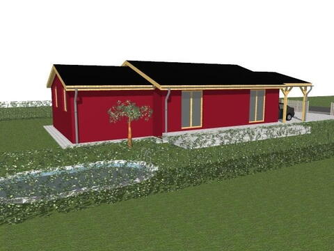 Levá boční strana bungalovu
