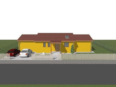 Přímý pohled na bungalov