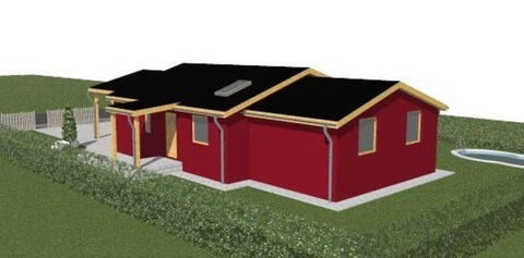 Zadní strana bungalovu