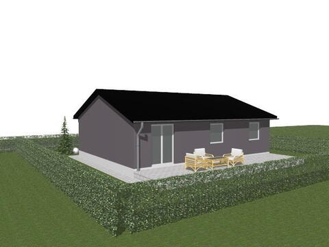 Zadní strana bungalovu