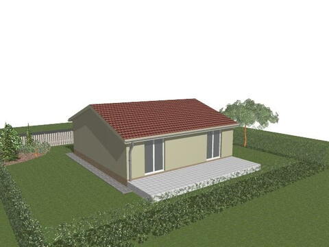 Zadní strana bungalovu